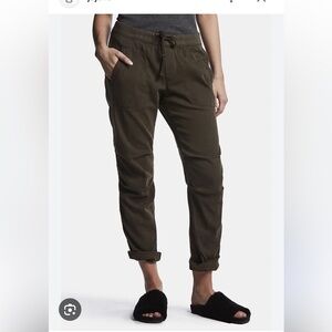 James Perse Cotton-blend size 0 
Twill Track Pants In Military green